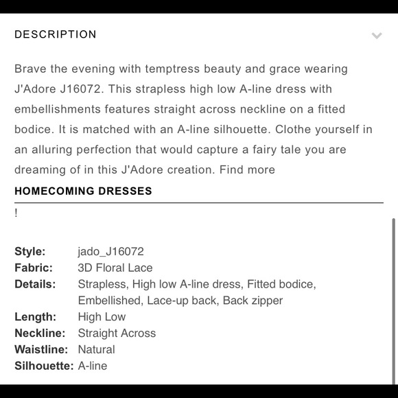 Jadore Evening/Prom Dress - Picture 10 of 10